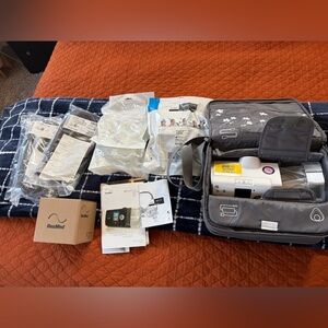 ResMed Gray Travel Bag CPAP machine and replacement parts